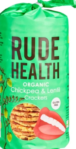 Rude Health Crackers Kikkererwten-Linzen (120 gr)