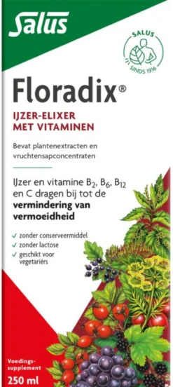 Salus Floradix ijzer elixer (250 ml)