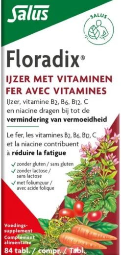 Salus Floradix ijzer (84 tabletten)