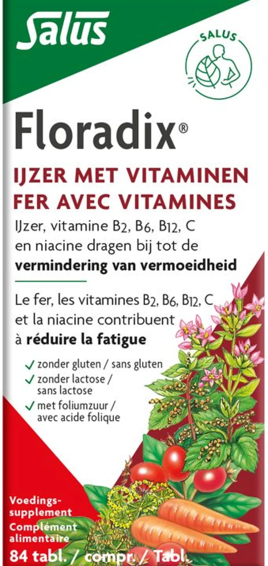 Salus Floradix ijzer (84 tabletten)