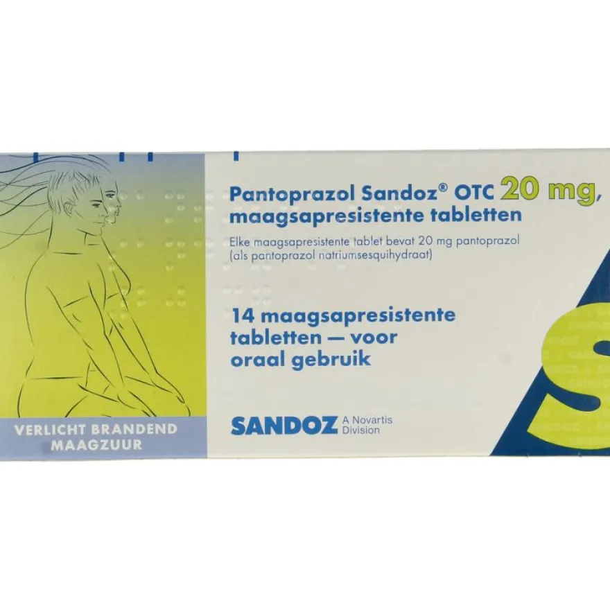 Sandoz Pantoprazol 20Mg (14 stuks)