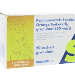 Sandoz Psylliumvezelsgranulen Suikervrij (20 zakjes)