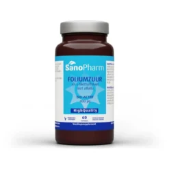 Sanopharm Foliumzuur Met Alfalfa (60 capsules)