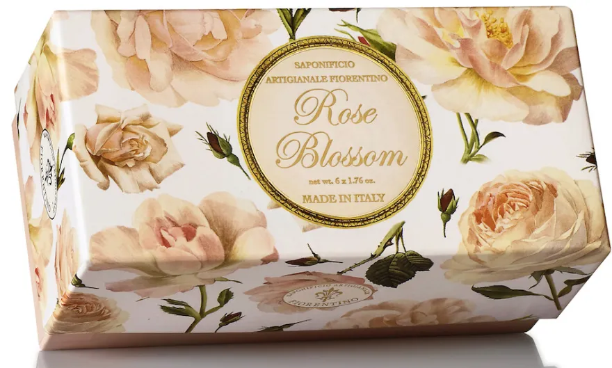Saponificio Artigianale Fiorenti No Rose Blossom Scented Soap (6 stuks)