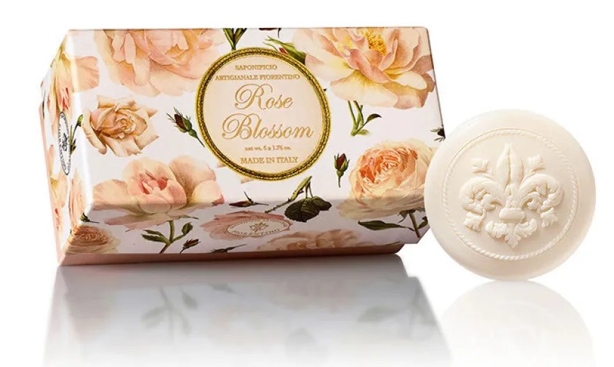 Saponificio Artigianale Fiorenti No Rose Blossom Scented Soap (6 stuks)