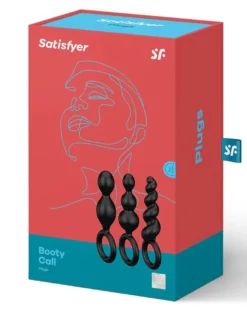 Satisfyer Booty Call Plugs Set Of 3 – Black (1 set)