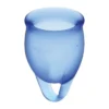 Satisfyer Menstruatie Cup Feel Confident – Blauw (2 stuks)