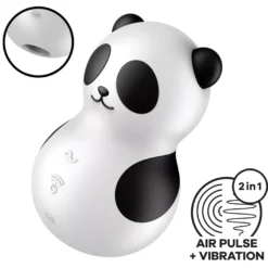 Satisfyer Pocket Panda Zwart Wit (1 stuk)