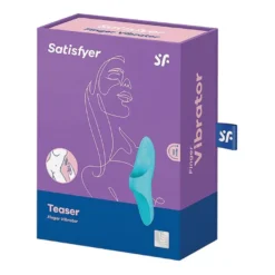 Satisfyer Teaser Finger Vibrator – Light Blue (1 stuk)