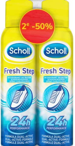 Scholl Fresh Step Schoenen Deodorant Spray Duoverpakking (2 x 150 ml)