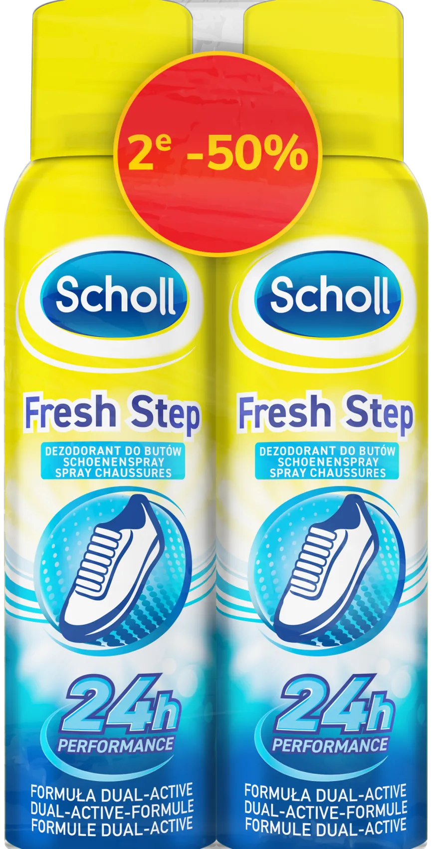 Scholl Fresh Step Schoenen Deodorant Spray Duoverpakking (2 x 150 ml)
