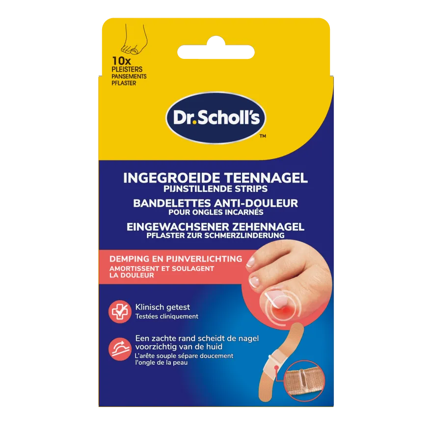 Scholl Ingegroeide Teennagel pijnverlichtende strips (10 stuks)