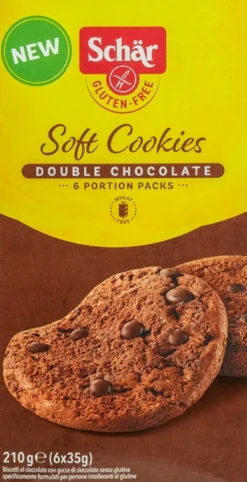 Schär Soft Cookies Double Chocolate Glutenvrij (210 gr)