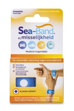 Sea Band Polsband Kinderen Blauw (1 Paar)