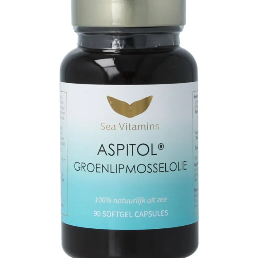 Sea Vitamins Groenlipmosselolie Aspitol (90 vega capsules)
