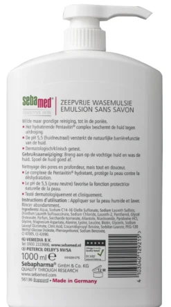 Sebamed Zeepvrij wasemulsie pomp (1000 ml)