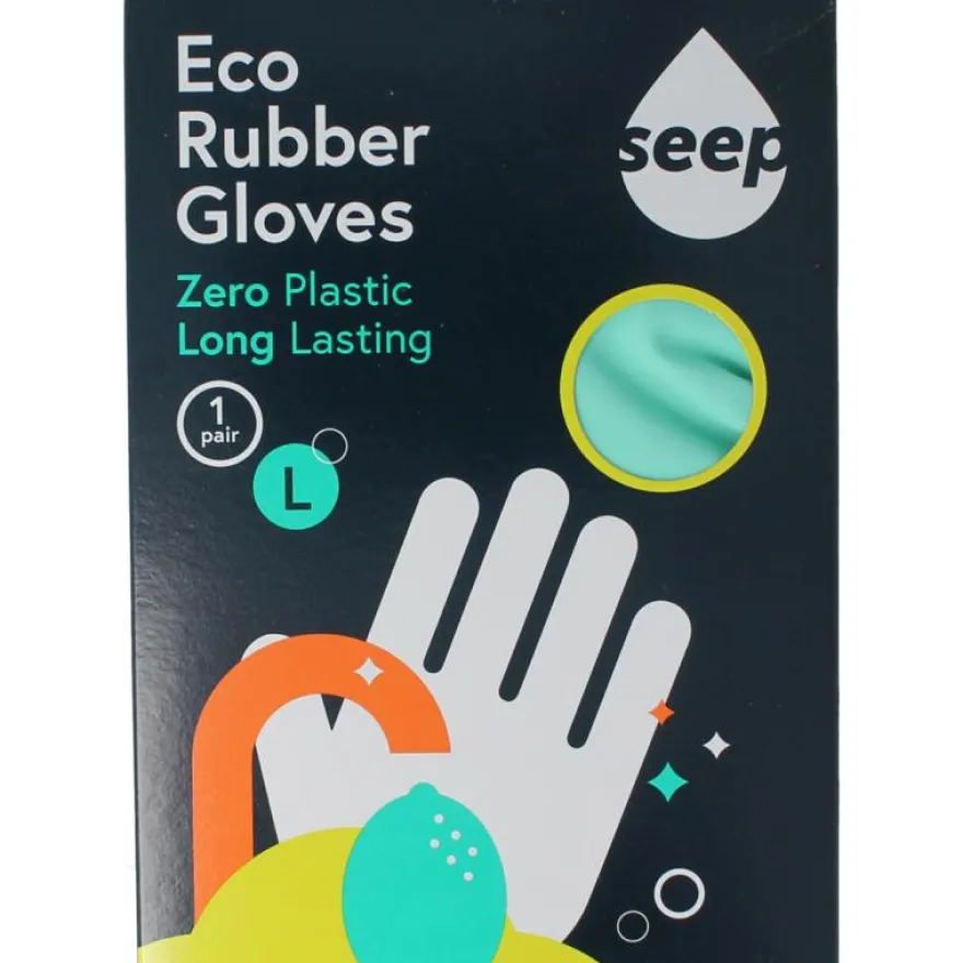 Seep Handschoen Fairtrade Rubber Composteerbaar Mt L (1 paar)