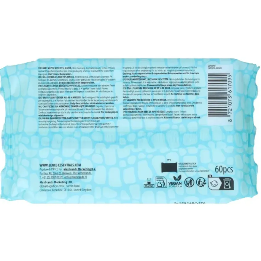 Sence Baby Water Wipes (60 stuks)