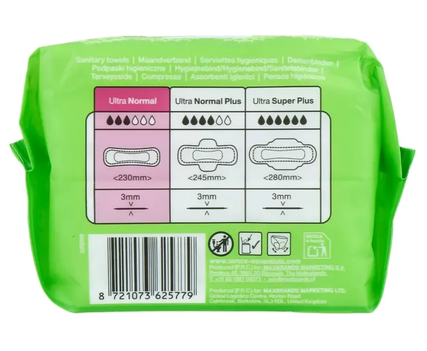 Sence Beauty Ultra Normal Maandverband (12 stuks)