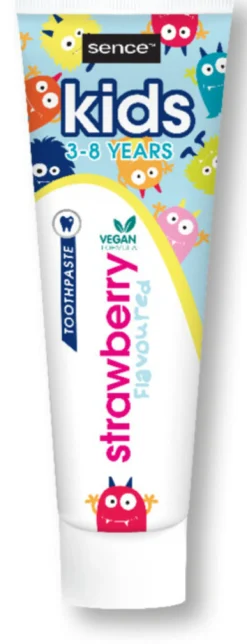 Sence Beauty Vegan Toothpaste Kids Strawberry Flavoured 3-8 Years (75 ml)
