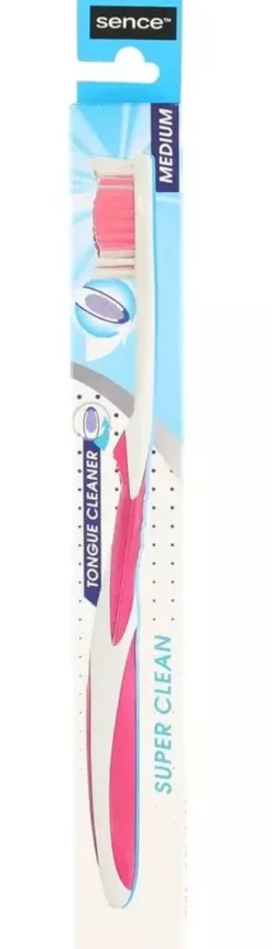 Sence Tandenborstel Medium Super Clean Assorti (1 stuk)