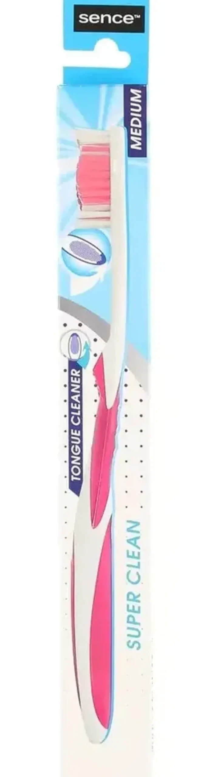 Sence Tandenborstel Medium Super Clean Assorti (1 stuk)