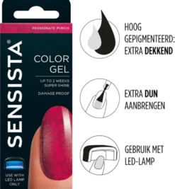 Sensista Color Gel Passionate Punch (7,5 ml)