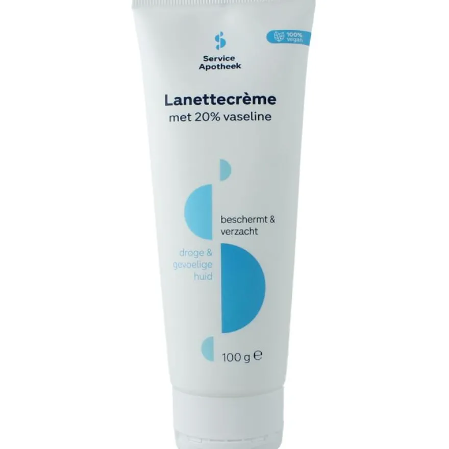 Service Apotheek Lanettecreme 20% Vaseline Tube (100 gr)