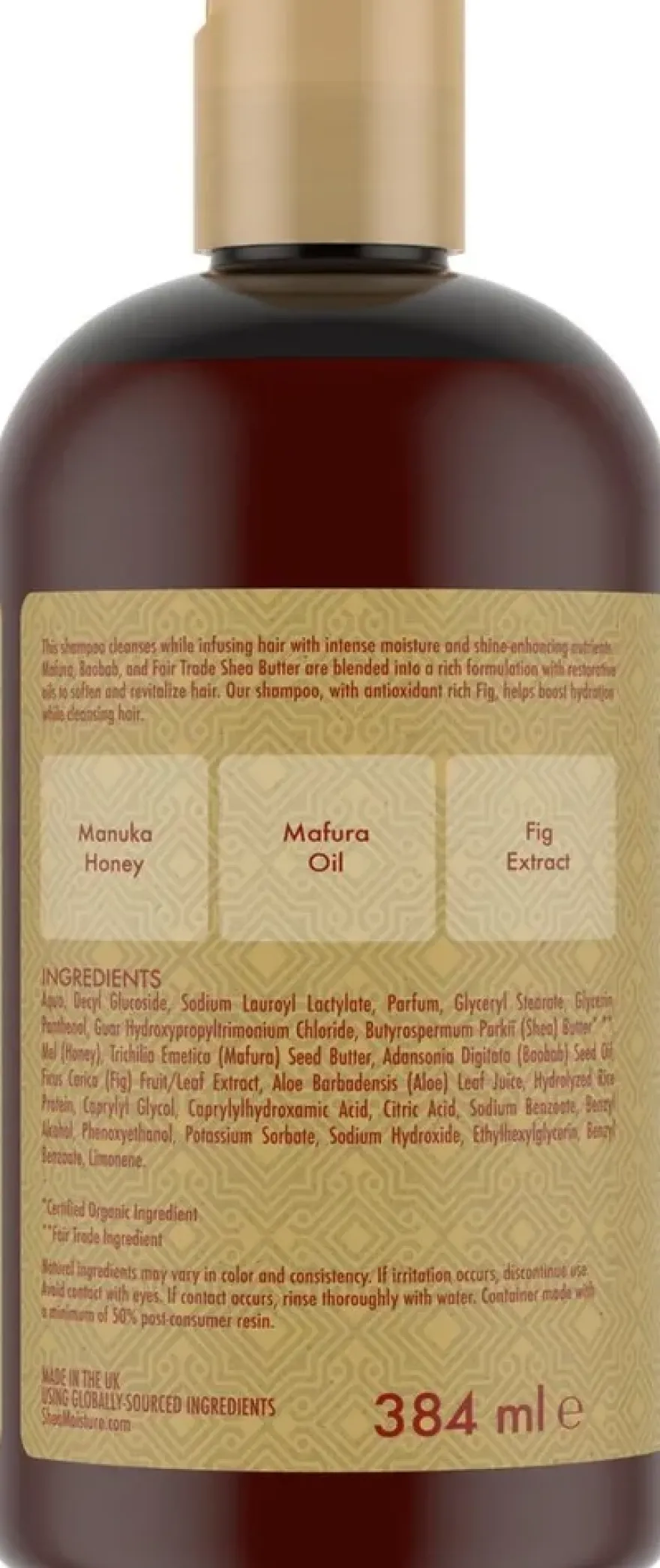 Shea Moisture Manuka Honey & Mafura Oil Intensive Hydration Shampoo (384 ml)