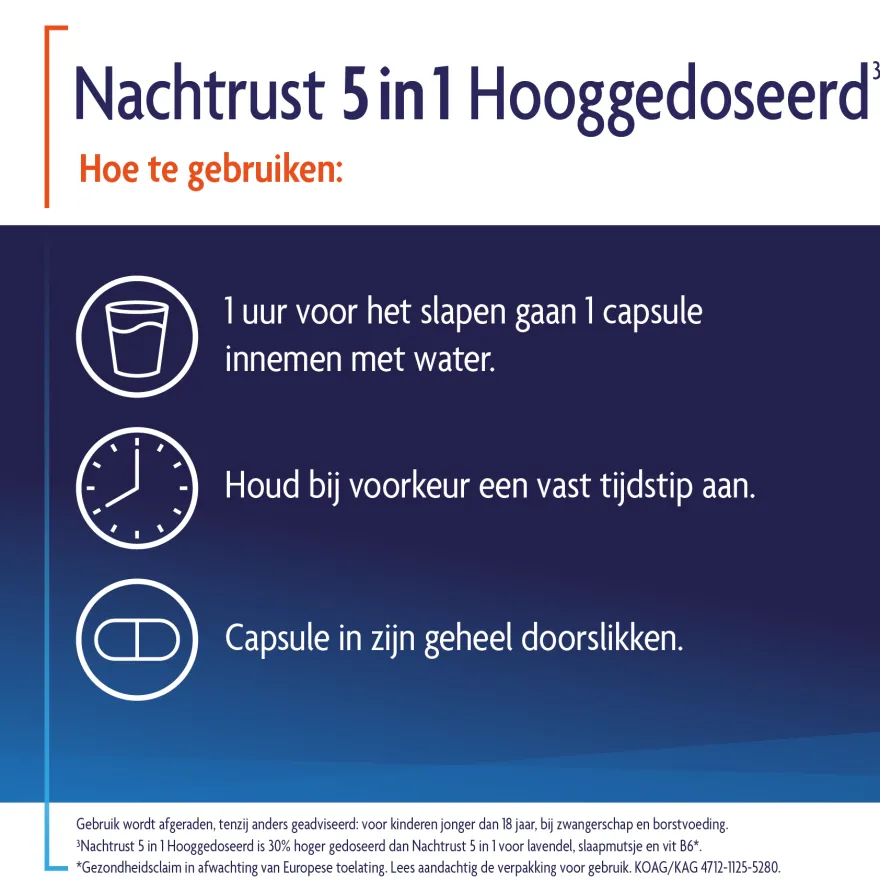Shiepz Nachtrust 5-in-1 Hooggedoseerd (30 tabletten)
