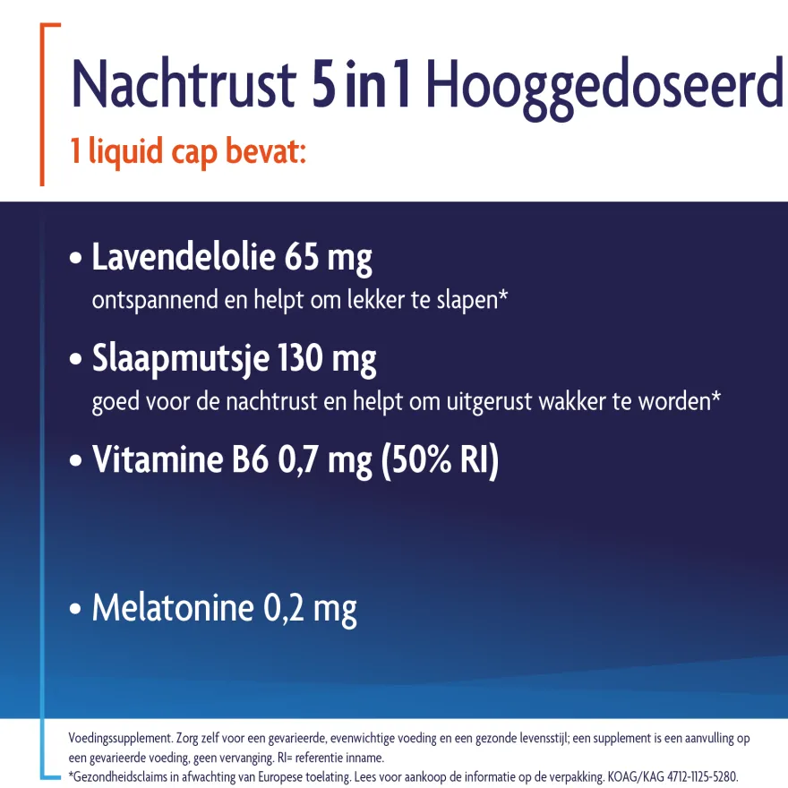 Shiepz Nachtrust 5-in-1 Hooggedoseerd (30 tabletten)