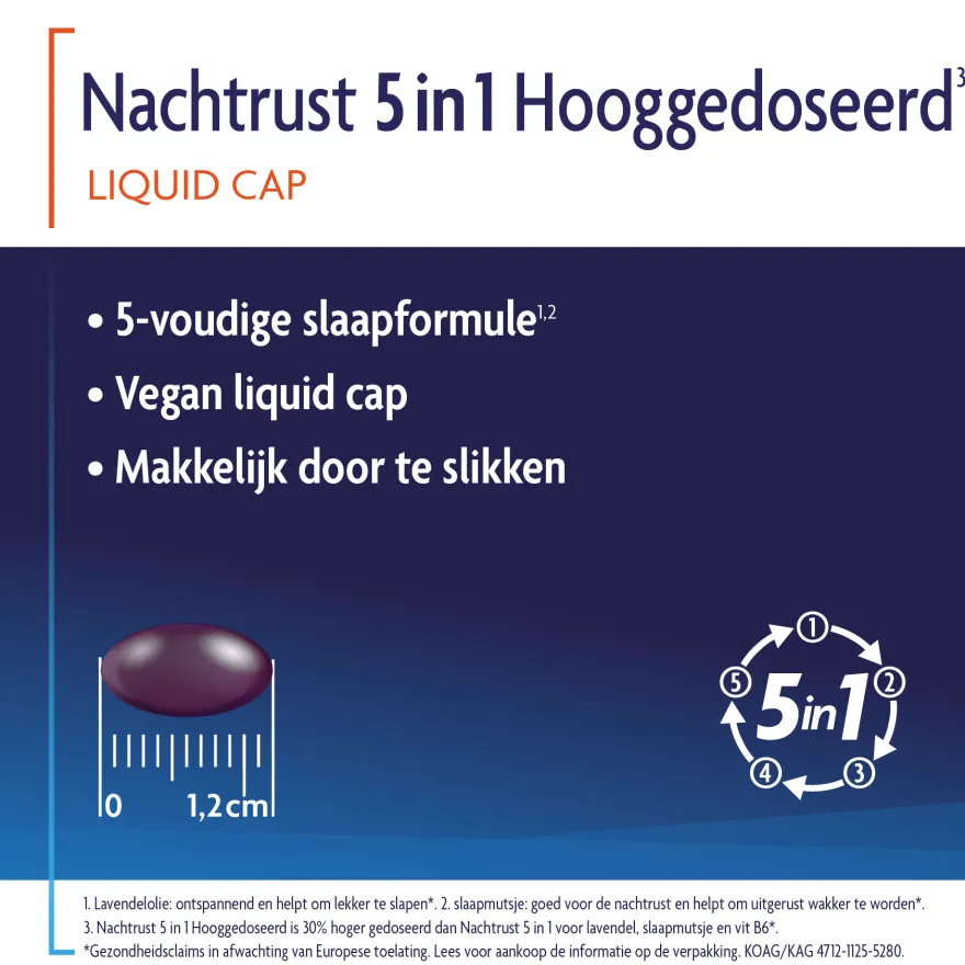 Shiepz Nachtrust 5-in-1 Hooggedoseerd (30 tabletten)