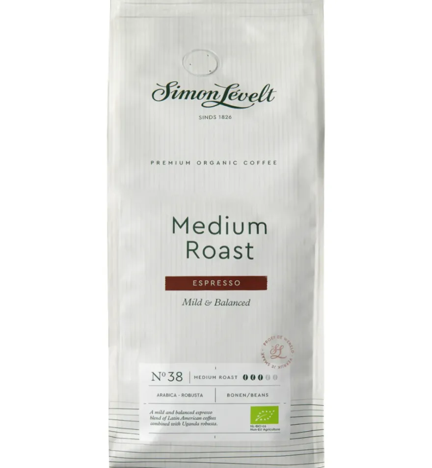 Simon Levelt Cafe N38 espresso medium dark roast bio (500 gr)