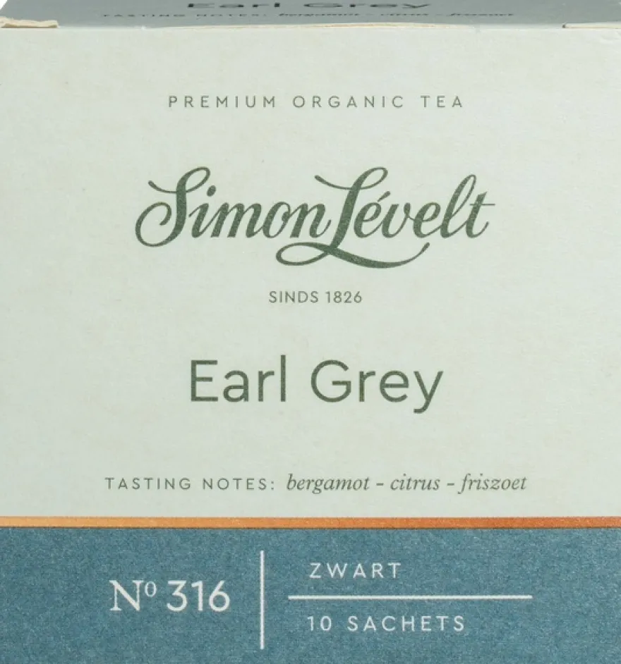 Simon Levelt Zwarte-Thee Earl Grey (10 zakjes)