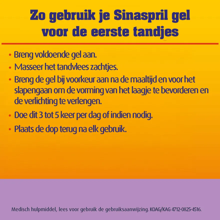 Sinaspril Gel Voor Eerste Tandjes (15 ml)