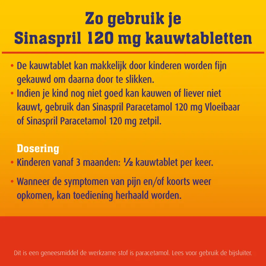 Sinaspril 120mg (16 tabletten)