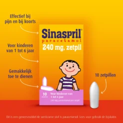 Sinaspril Zetpil 240mg (10 zetpillen)