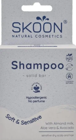 Skoon Shampoo Soft & Sensitive Solid Bar (90 gr)