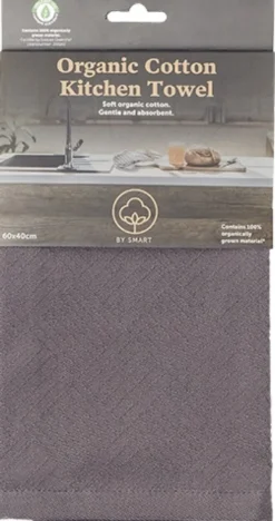 Smart Vaatdoek Biokatoen Zwart (1 stuk)