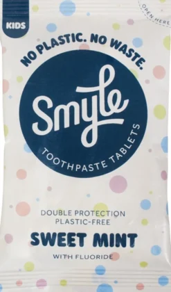 Smyle Tandpastatabletten Mint Fluoride, Kids, Navul (65 stuks)