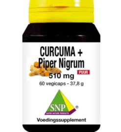 Snp Curcuma & piper nigummiesm 510 mg puur (60 vega capsules)