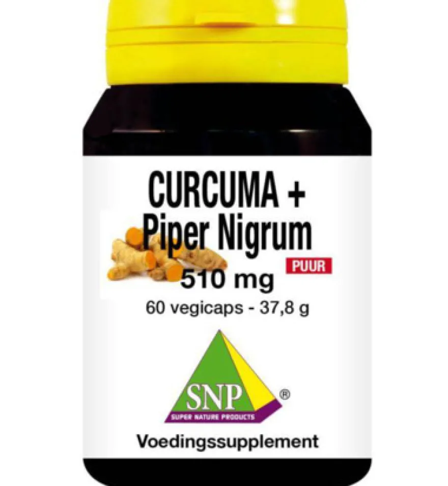 Snp Curcuma & piper nigummiesm 510 mg puur (60 vega capsules)