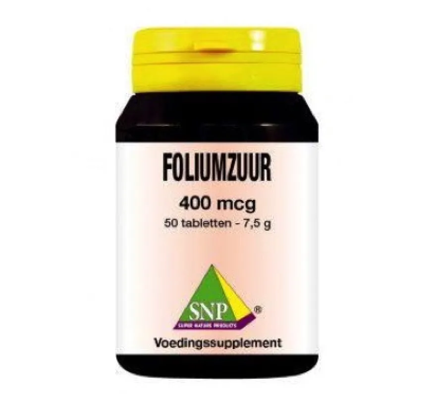 Snp Foliumzuur 400 mcg (50 tabletten)