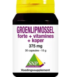 Snpgroenlipmossel forte + vitamines + koper (30 capsules)