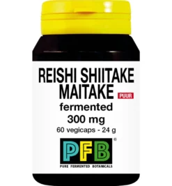 Snp Reishi Shiitake Maitake Fermented 300Mg Puur (60 vega capsules)