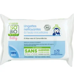 So Bio Etic Baby wipes micellair (70 stuks)