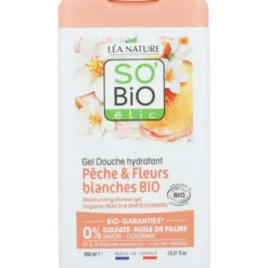 So Bio Etic Showergel Peach & White Flowers Bio (450 ml)