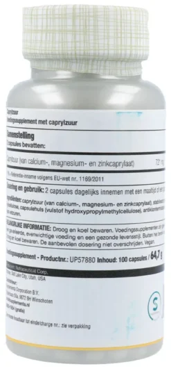 Solaray Caprylzuur Capsules (100 stuks)