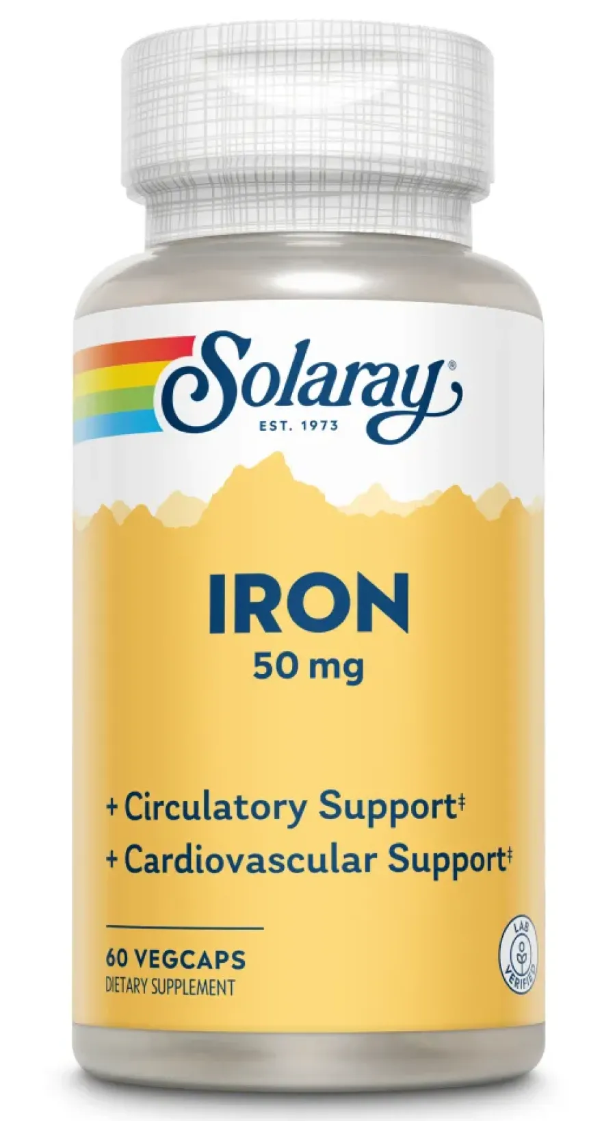 Solaray Iron 50mg Capsules (60 capsules)