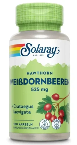 Solaray Meidoornbessen Capsules (100 capsules)